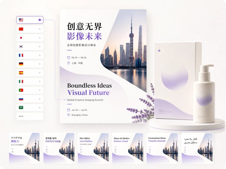 Qwen Image 3 雙語海報樣本